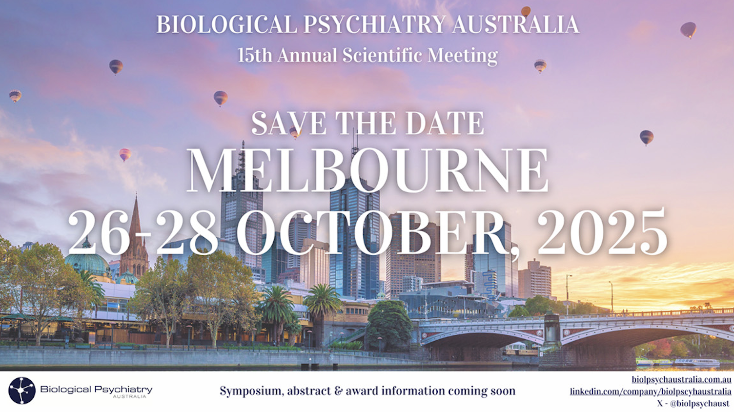 BPA2025 will be held at the Florey Institute, Melbourne – Biological ...